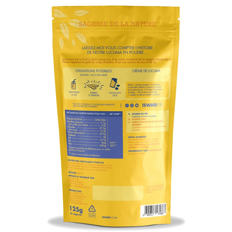 Iswari - Lucuma en poudre BIO 125g