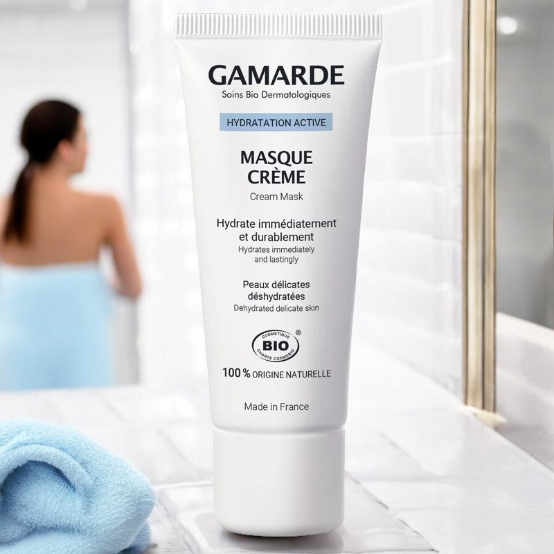 Gamarde - Masque crème BIO - eau thermale - peaux délicates déshydratées - 40g