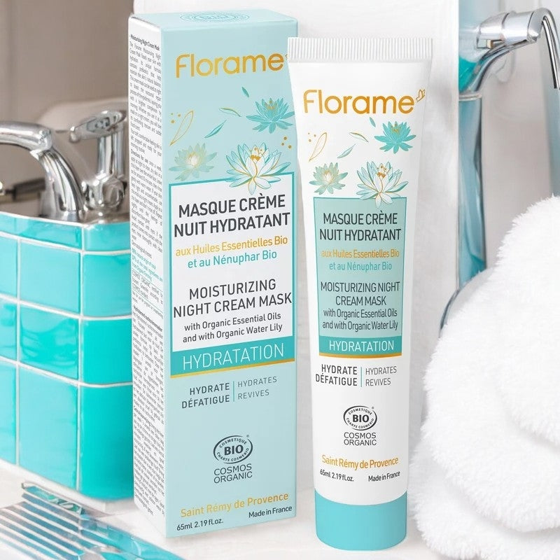 Florame - Masque crème nuit hydratant BIO nénuphar 65ml