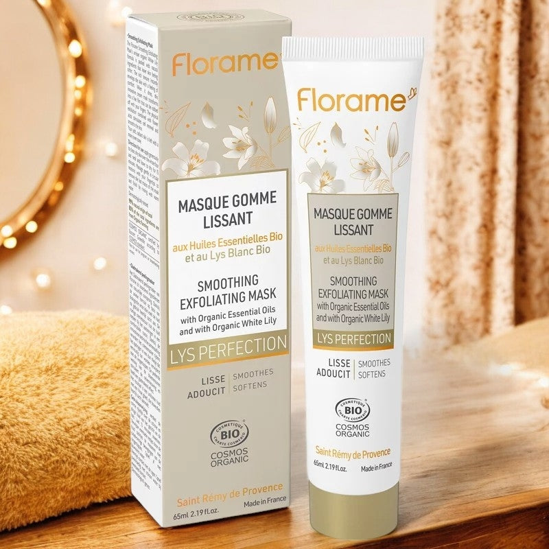 Florame - Masque gomme lissant BIO lys blanc 65ml