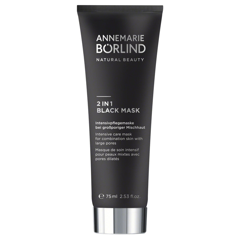 Annemarie Börlind - Masque soin intensif - 2 en 1 Black Mask - peaux mixtes 75ml
