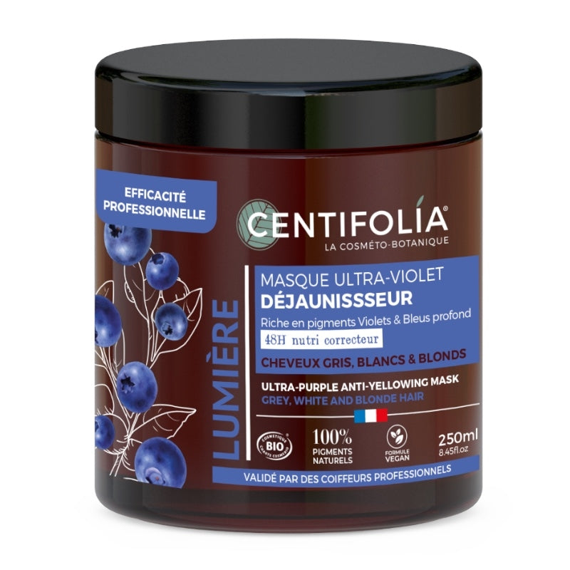 Centifolia - Masque ultra violet déjaunisseur BIO myrtille 250ml