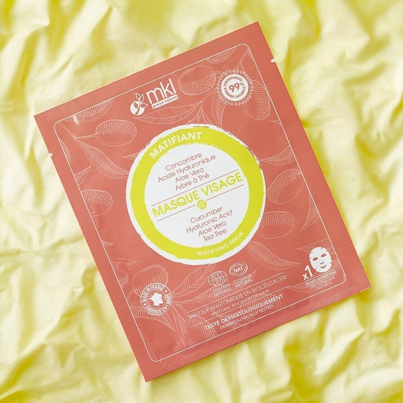 Masque visage matifiant concombre