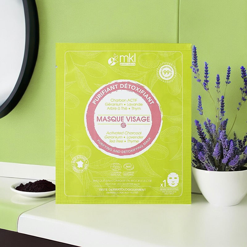Masque visage purifiant charbon