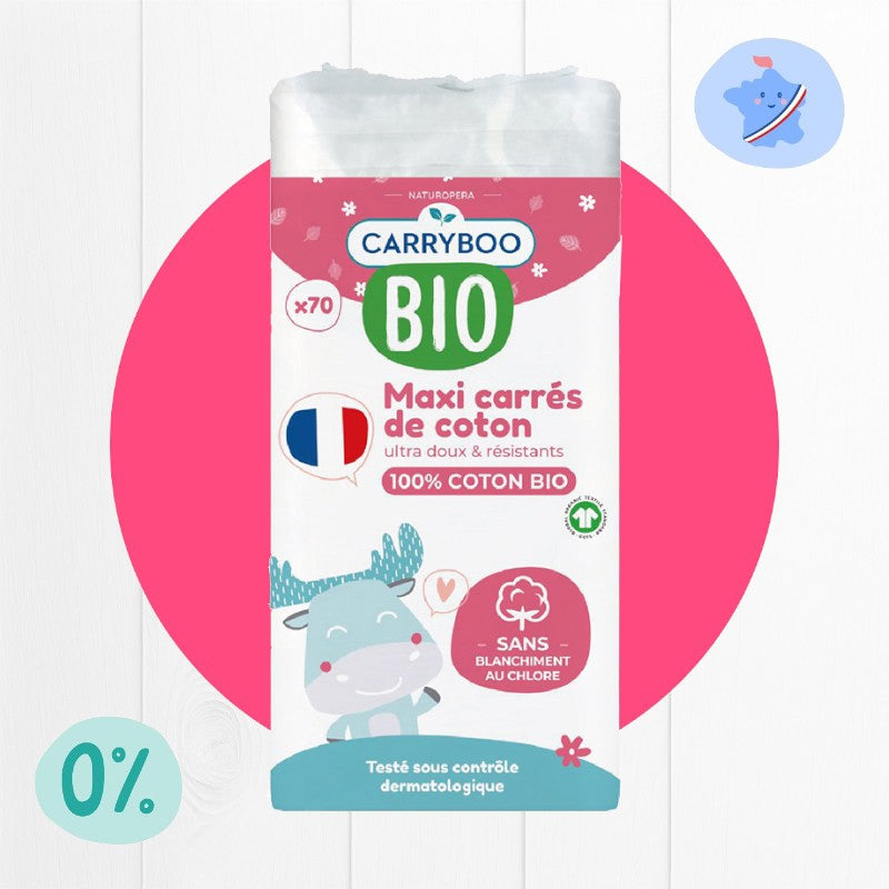 Carryboo - Maxi-Tücher aus Bio-Baumwolle - 70 Stück