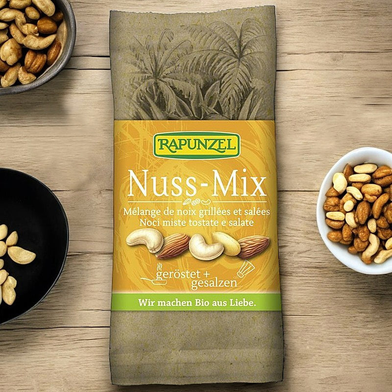 Bio-Nussmischung (geröstet und gesalzen) - 60 g - Rapunzel