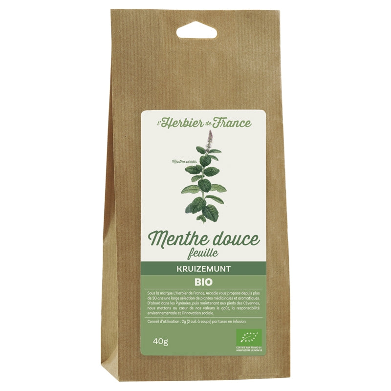 L'Herbier de France - Menthe douce BIO 40g