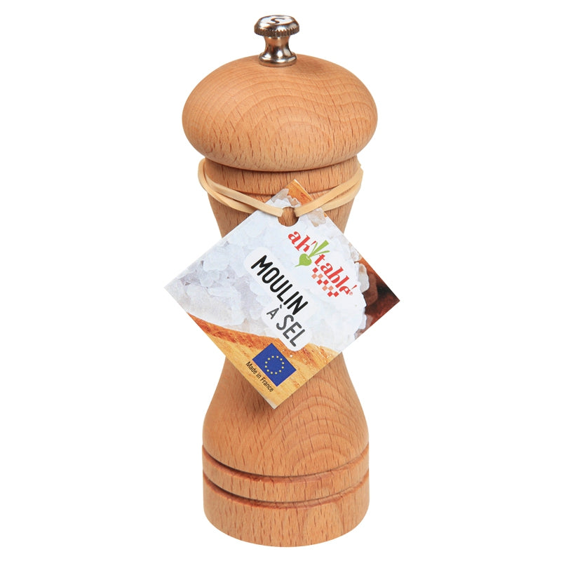 Ah Table ! - Moulin à sel en bois et céramique garanti 10 ans