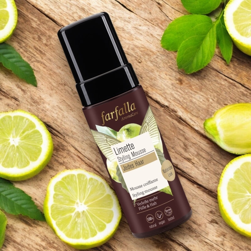 Farfalla - Mousse coiffante délicate BIO limette 150ml