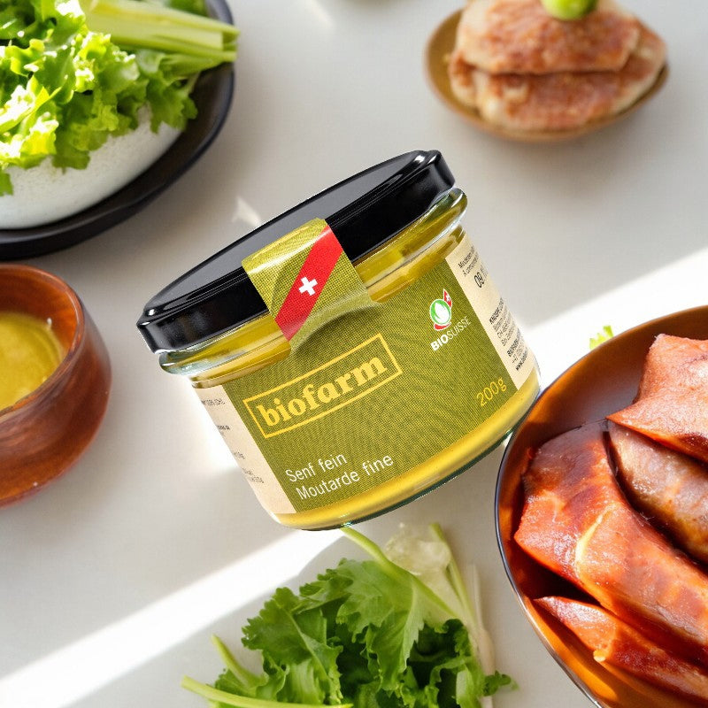 Biofarm - Moutarde fine suisse BIO 200g