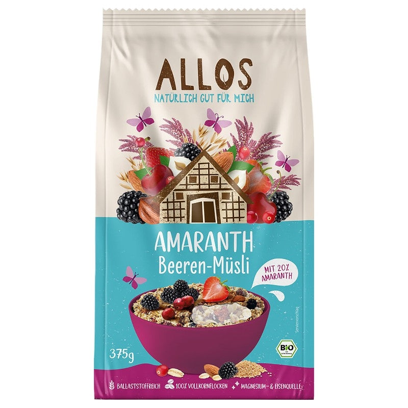 Allos - Müesli amarante & fruits rouges BIO 375g