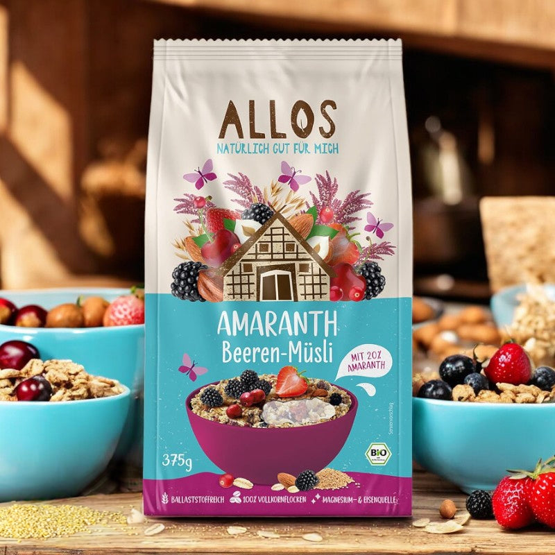 Allos - Müesli amarante & fruits rouges BIO 375g