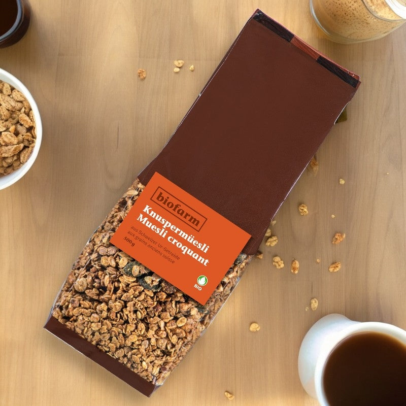 Biofarm - Bio-Knuspermüsli aus der Schweiz mit Urgetreide 500g