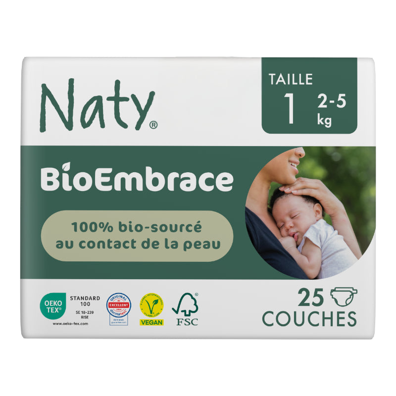Couches jetables BioEmbrace Taille 1