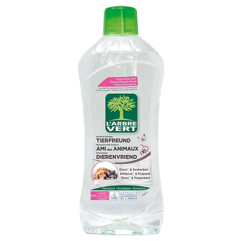 L'Arbre Vert - Nettoyant multiusages écologique Ami des Animaux 1l