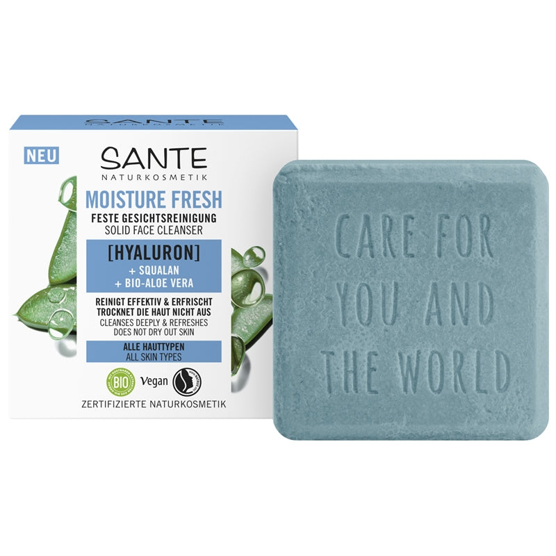 Fester Gesichtsreiniger Moisture Fresh Squalan & Aloe BIO