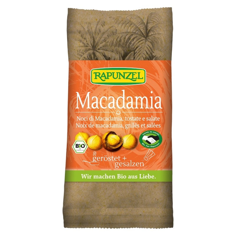 Bio-Macadamianüsse, geröstet und gesalzen - 50 g - Rapunzel