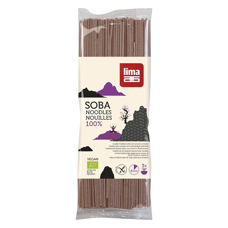 Lima - Nouilles à la farine de sarrasin complet BIO Soba 200g