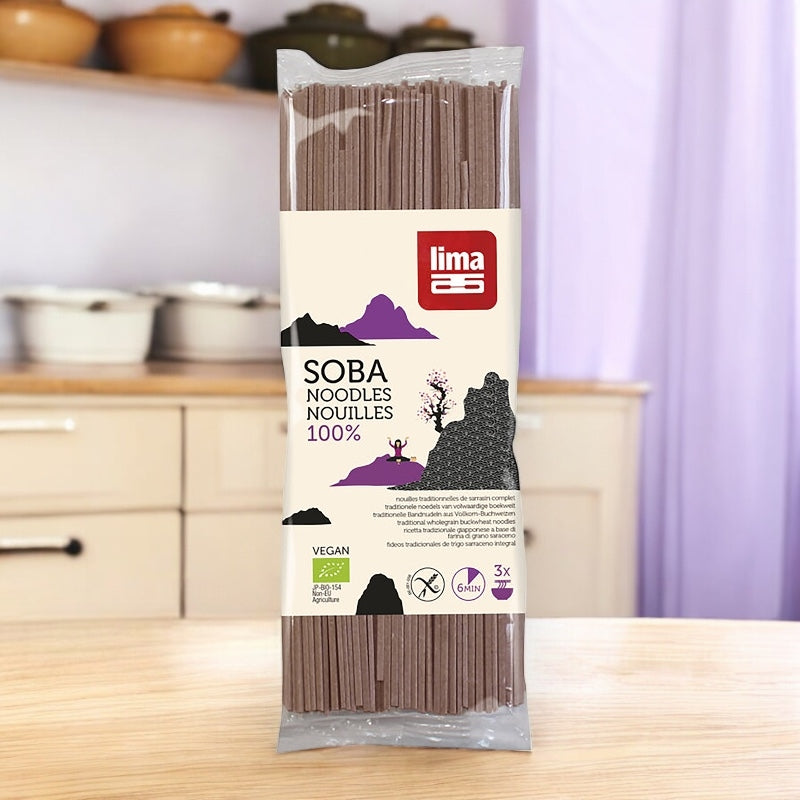 Lima - Nouilles à la farine de sarrasin complet BIO Soba 200g