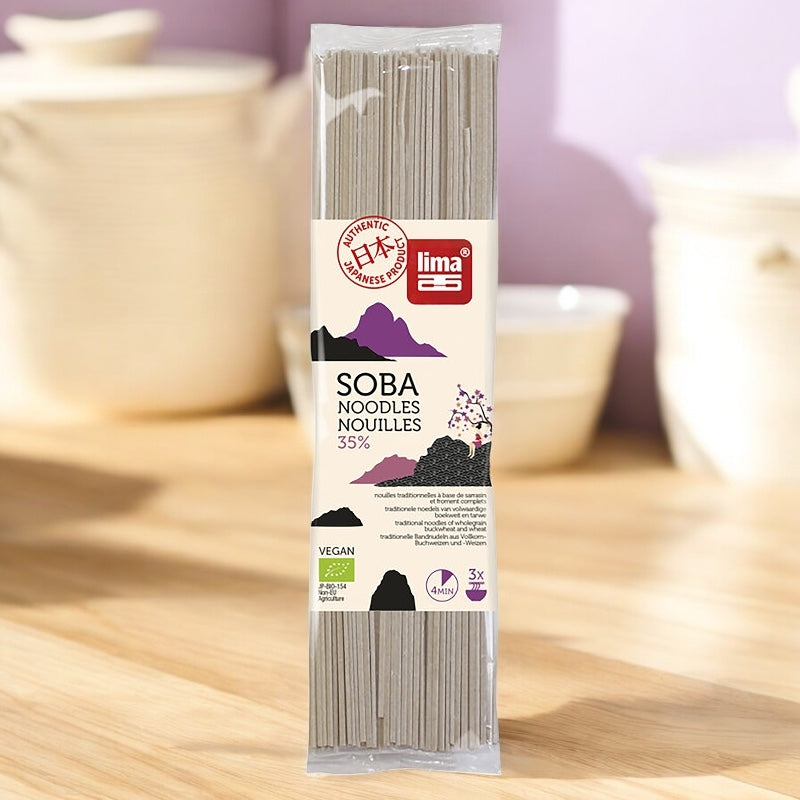 Lima - Bio-Weizen- und Buchweizennudeln - Soba 250g