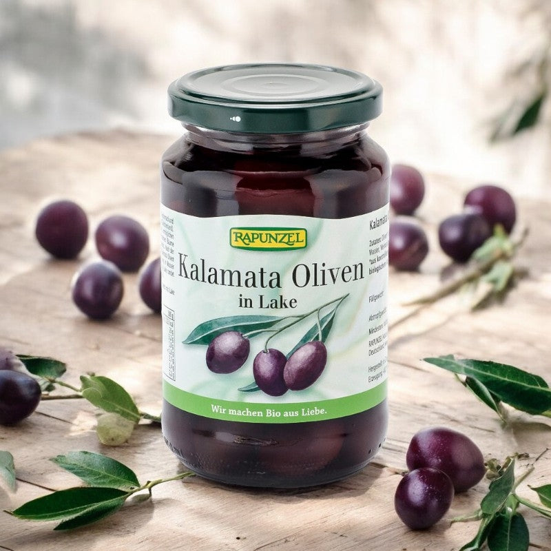 Olives violettes avec noyaux en saumure BIO