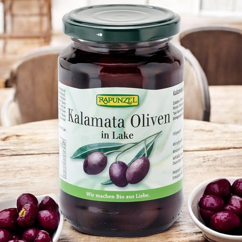 Olives violettes avec noyaux en saumure BIO