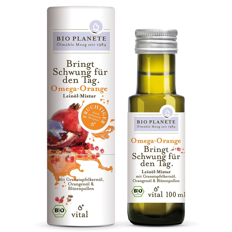 Bio Planète - Omega Orange mélange d'huile de lin BIO 100ml