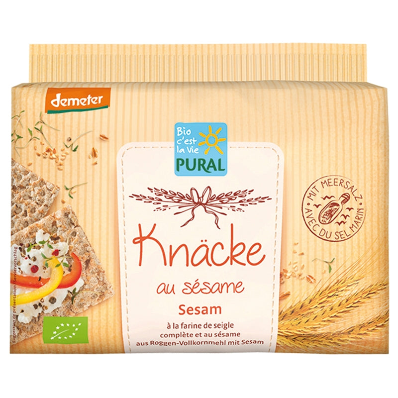 Pain croustillant au seigle & sésame BIO