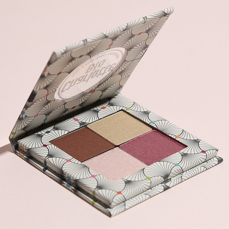 Charlotte Bio - Palette fards à paupières nude rose BIO 4x1.4g