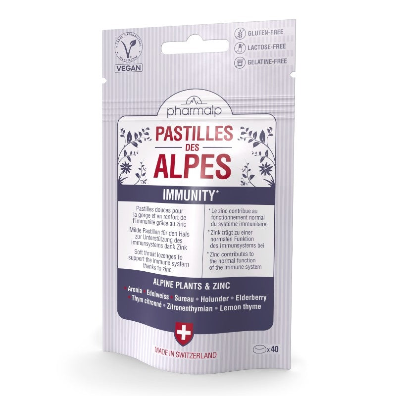 Alpine Immunitäts-Pastillen - Packung mit 40 Pastillen - Pharmalp