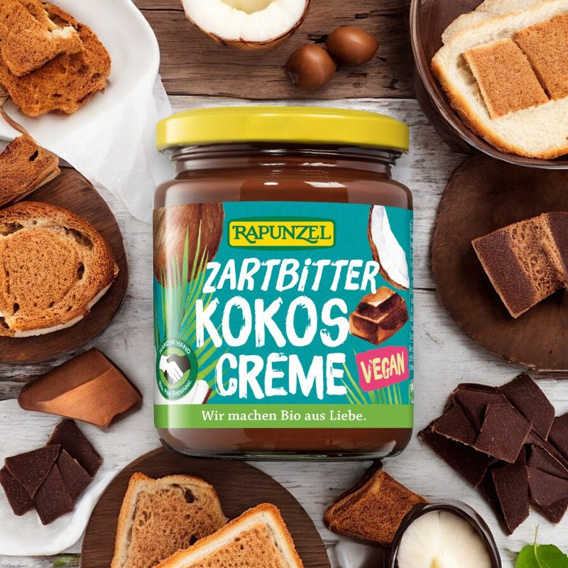 Bio-Kokos-Schokoladenaufstrich mit dunkler Schokolade - 250 g - Rapunzel