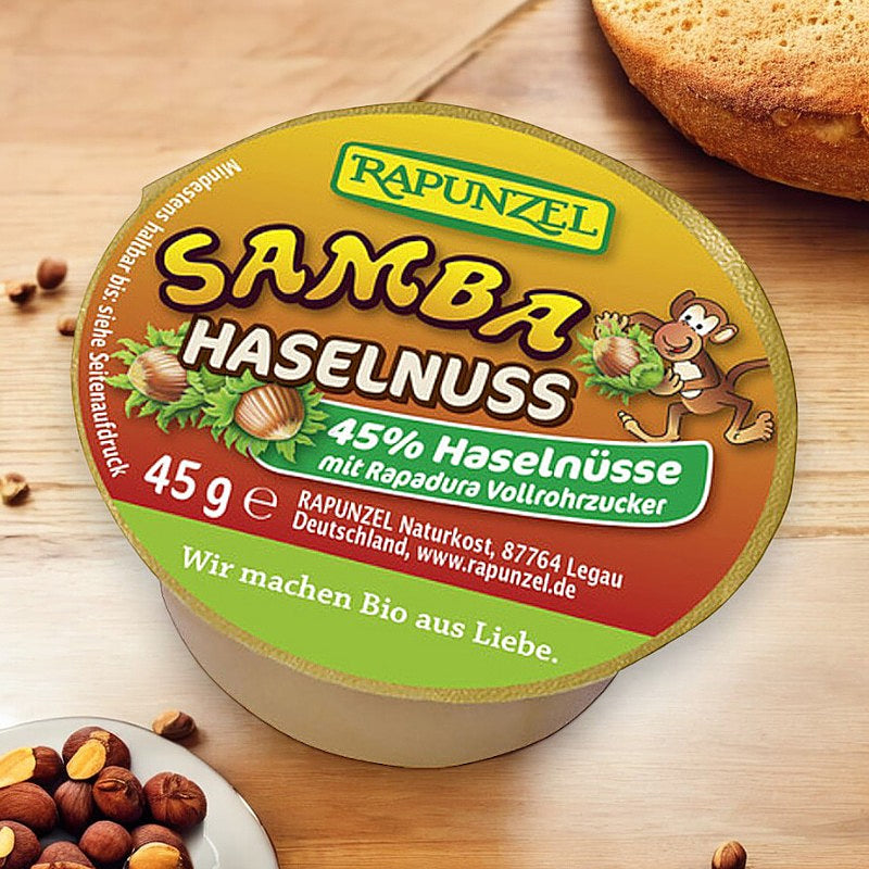 Pâte à tartiner chocolatée aux noisettes Samba BIO