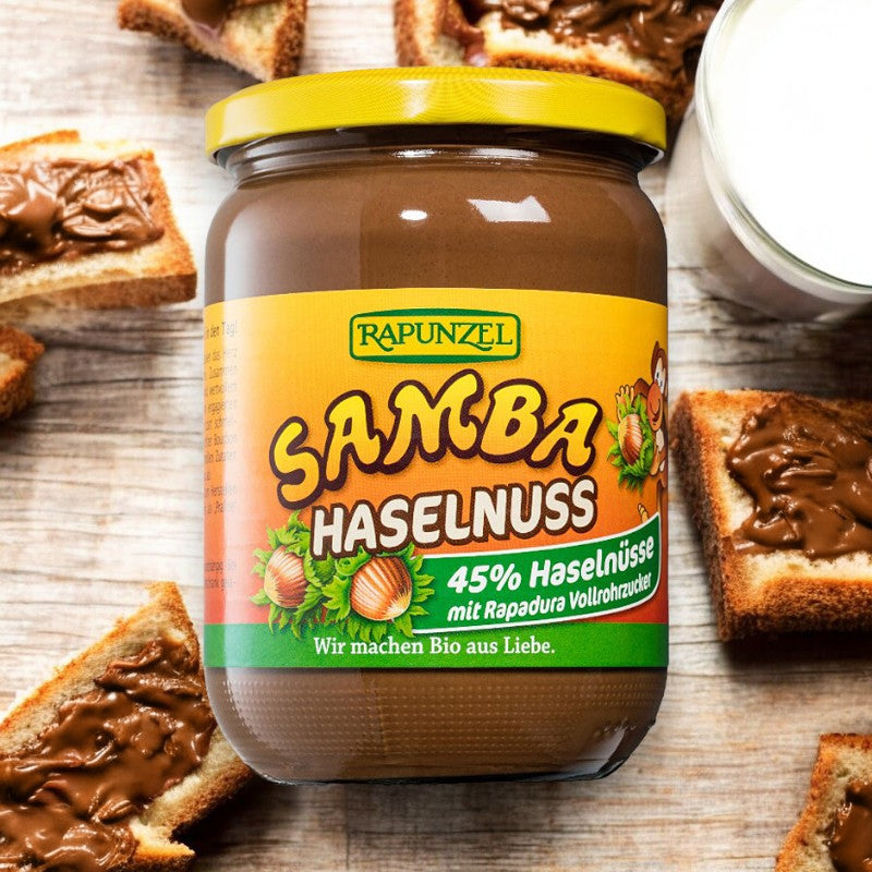 Samba Bio-Schokoladen-Haselnuss-Aufstrich - 500 g - Rapunzel