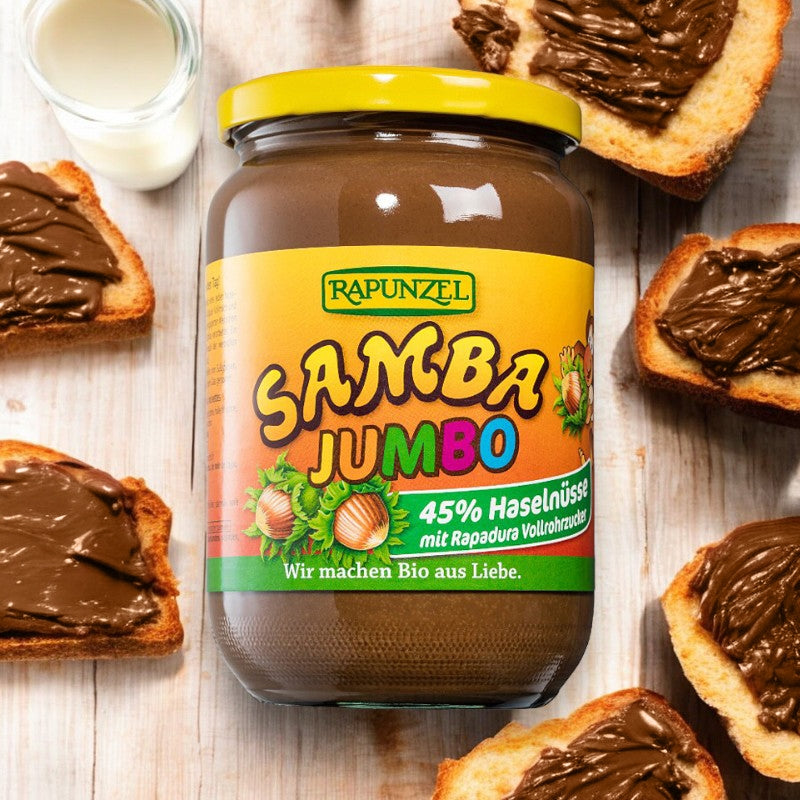 Samba Bio-Schokoladen-Haselnuss-Aufstrich - 750 g - Rapunzel