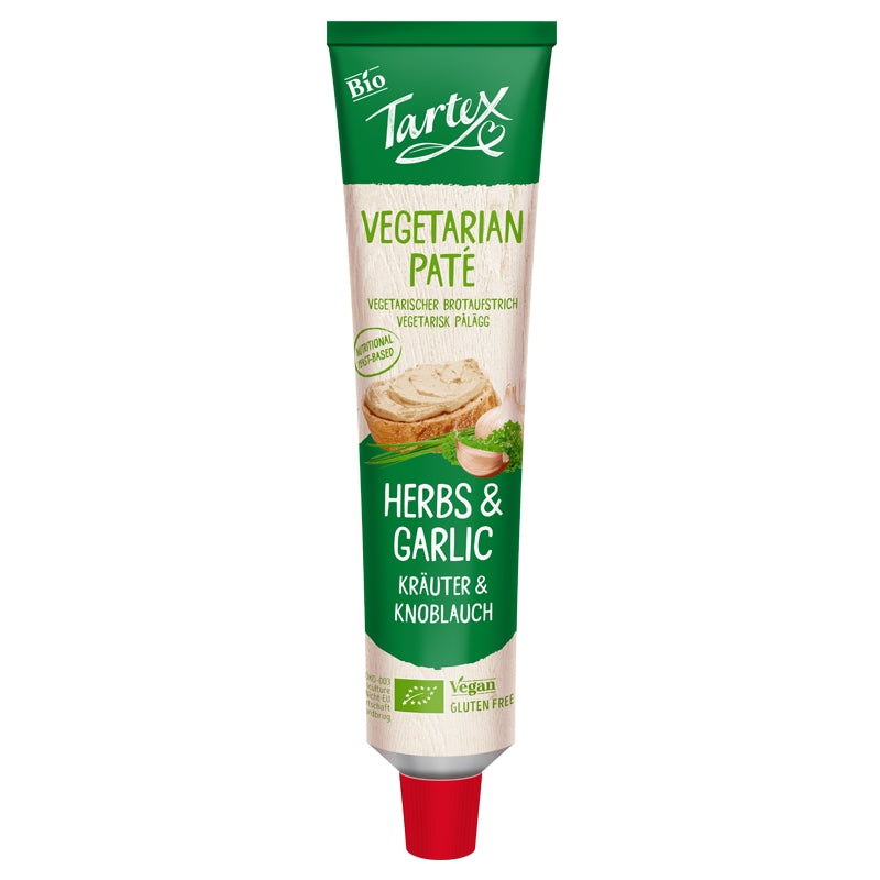 Bio-Kräuter-Knoblauch-Pastete in der Tube - 200 g - Tartex