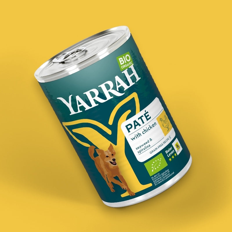 Pâté poulet avec spiruline & algues marines pour chien BIO