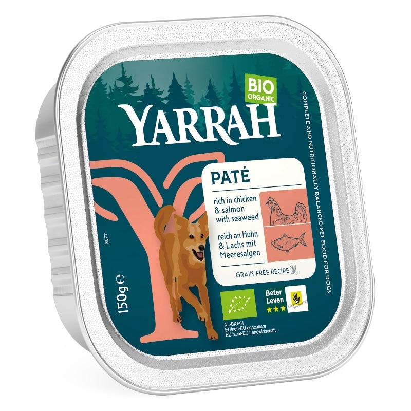 Pâté poulet & saumon pour chien BIO