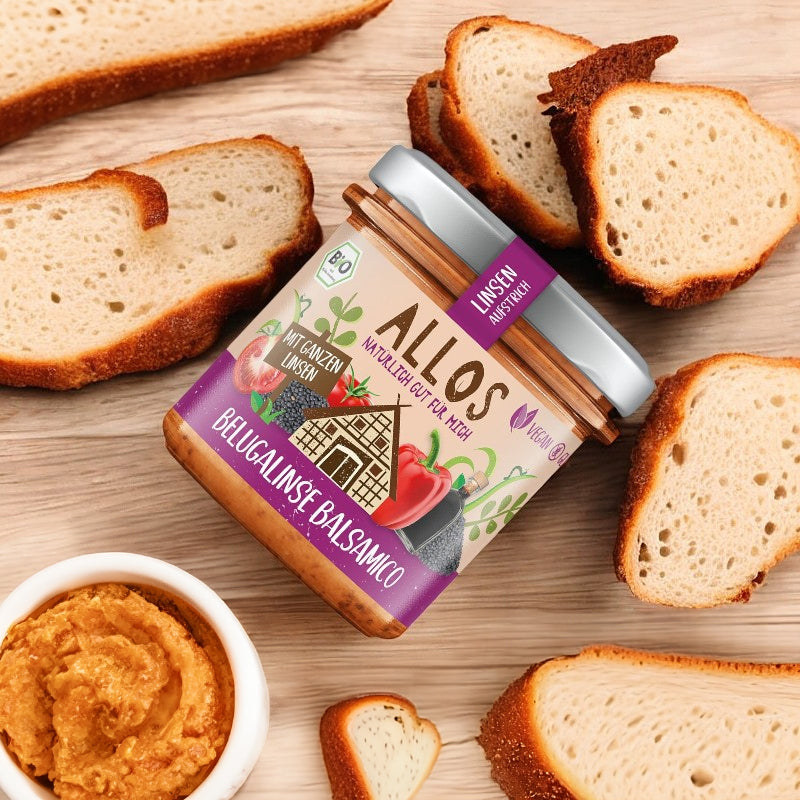 Allos - Pâté végétal lentilles beluga & vinaigre balsamique BIO 140g