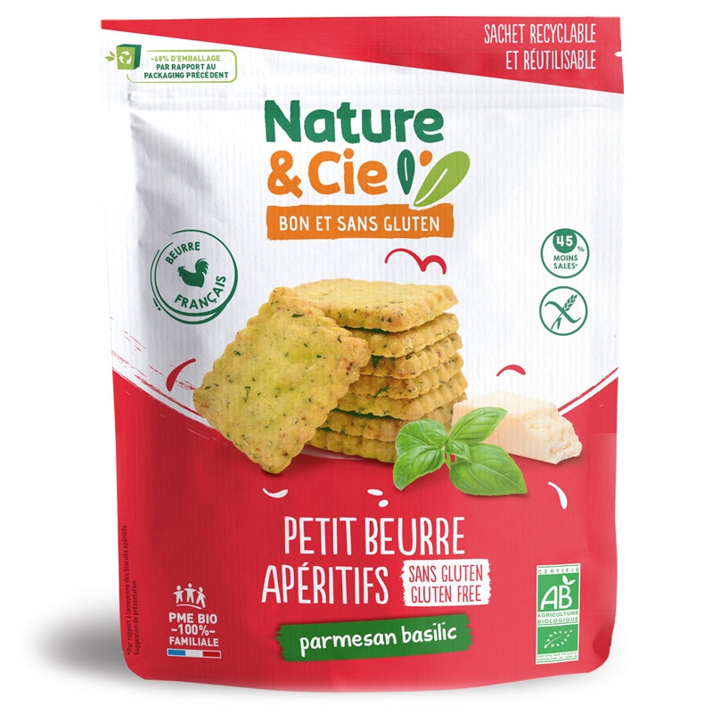 Bio-Parmesan-Basilikum-Shortbread - 80 g - Nature&Cie