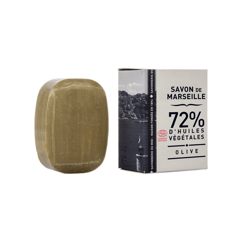 La Corvette - Petit galet de savon de Marseille vert à l'huile d'olive 50g