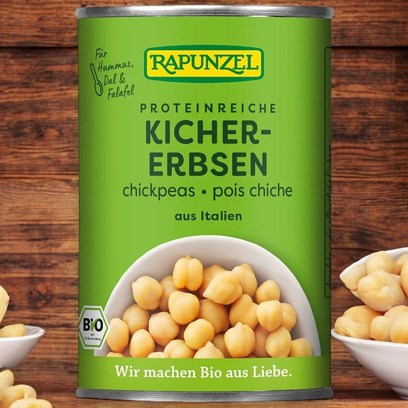 Bio-Kichererbsen aus der Dose - 400 g - Rapunzel