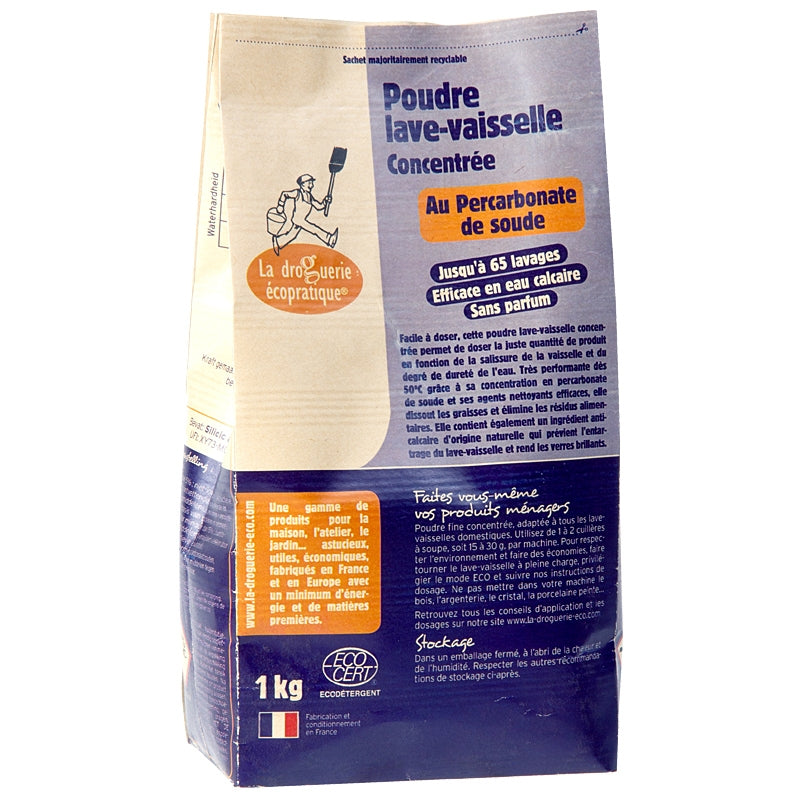 La Droguerie Écologique - Poudre lave-vaisselle au percarbonate de soude 1kg
