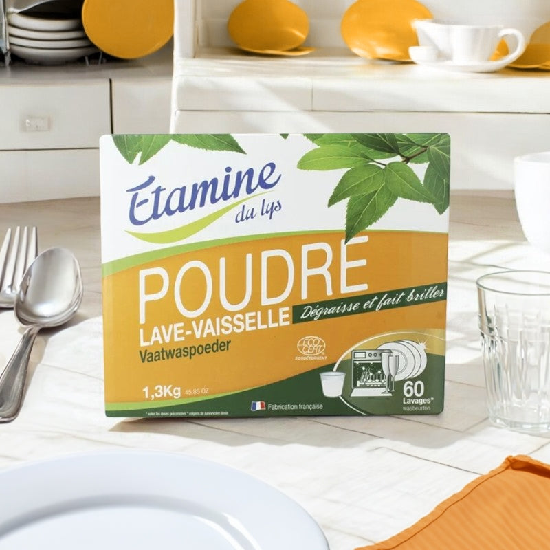 Etamine du Lys - Poudre lave-vaisselle écologique sans parfum 1,3kg