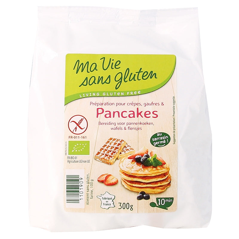 Bio-Glutenfreier Crêpe-, Waffel- und Pfannkuchenmix - 300 g - Mein glutenfreies Leben