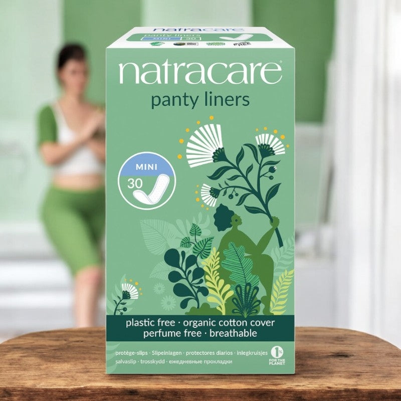 Protège-slips bio Mini Natracare - coton GOTS, format compact (30 pièces)