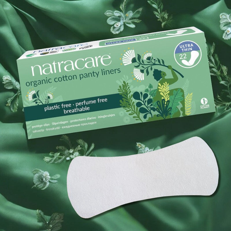 Protège-slips bio Ultra minces Natracare - coton GOTS, invisibles (22 pièces)