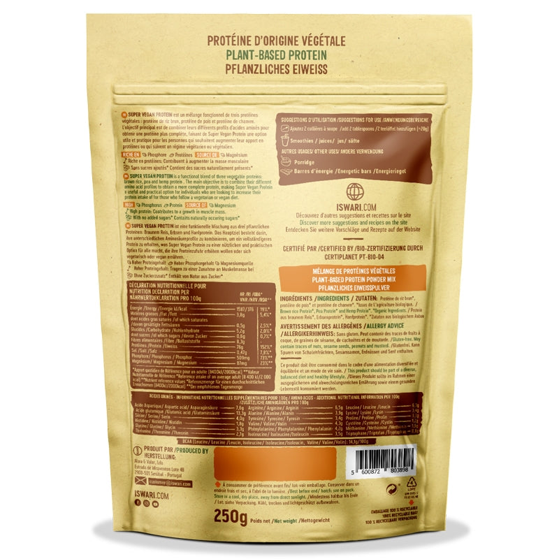 Iswari - Protéines vegan bio 250g