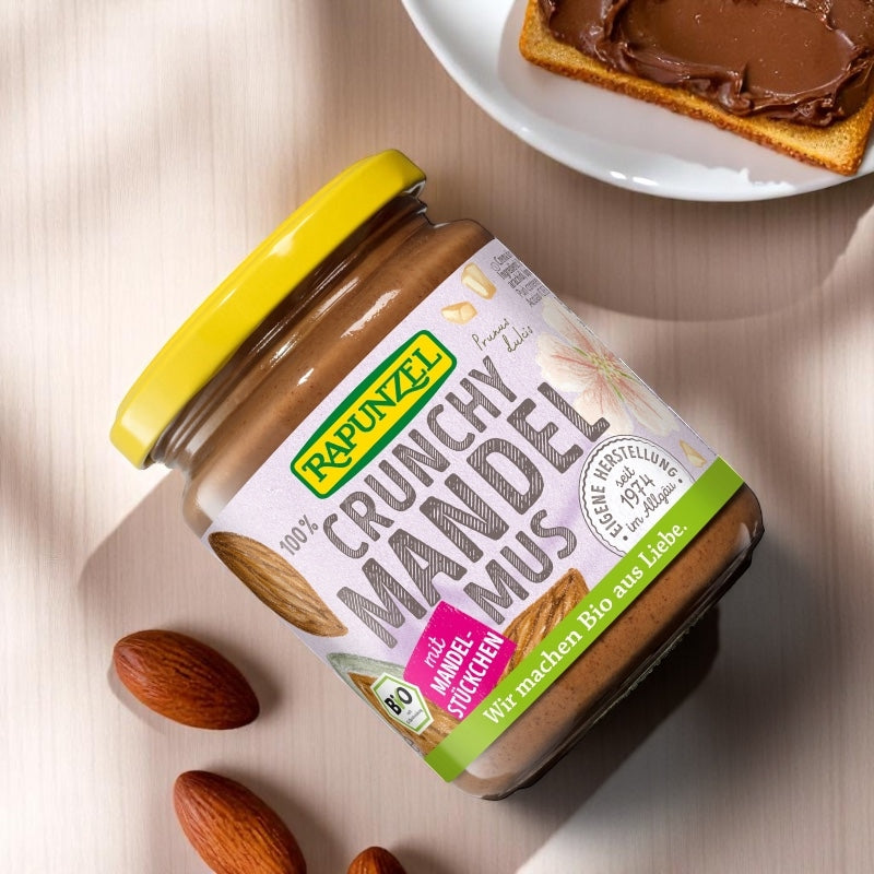 Bio-Mandelbutter mit Knuspereffekt - 250 g - Rapunzel