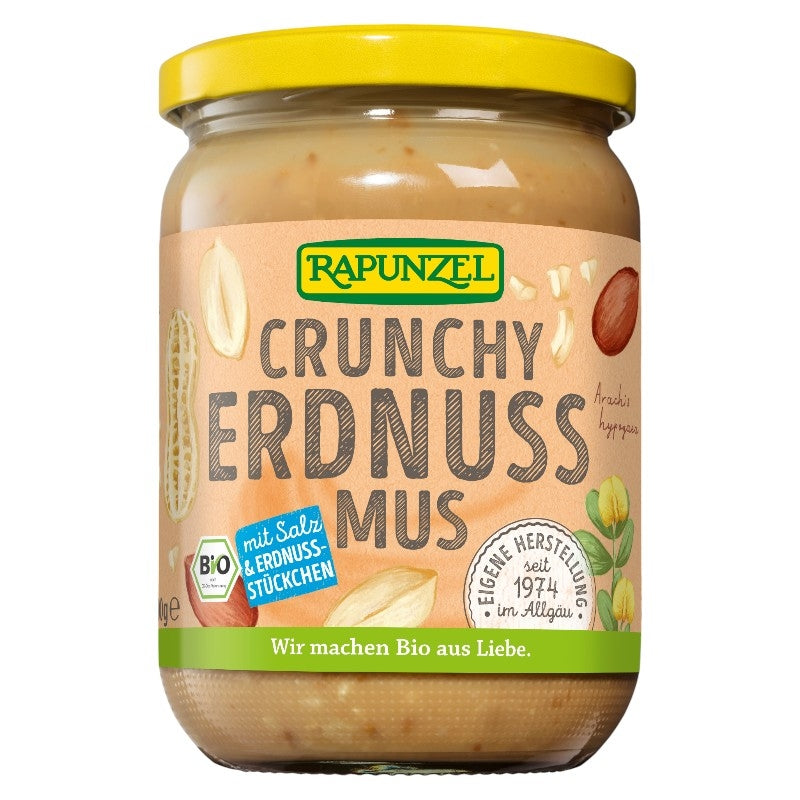 Purée de cacahuètes avec sel Crunchy BIO