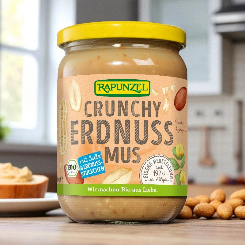 Purée de cacahuètes avec sel Crunchy BIO
